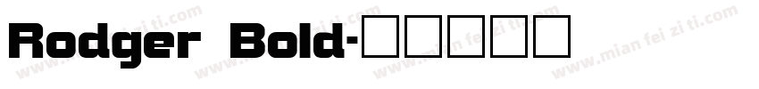 Rodger Bold字体转换